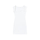 And Summer 2025 New Women's Sexy Night Club Skirt Sleeveless Knitted Bag Sling Dress