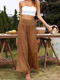 Summer High Waist Wide Leg Linen