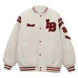 new autumn letter embroidery jackets coats women's street retro all-match baseball uniform couple casual trend jackets