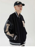 2022 Women Coats and Jackets Hip Hop High Street Bomber Jackets Baseball Uniforms New Female Casual Loose Stitching Jacket