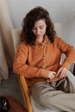 New Languid Languid Knitted Sweater Jacket For The Women's Autumn/Winter 2025 Languid Collar Knitted