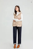 Autumn And Winter Light Down Vest Women Fashion Short Hooded Down Jacket Clip Show Thin Warm Coat Tide-Outfit