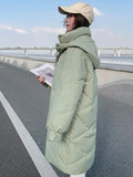 -20 degrees Winter Women Long Parkas Jackets Casual Hooded Thick Warm Windproof Parkas Coat Fashion Female