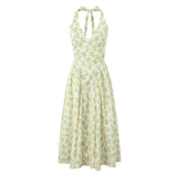New Spring Style Cotton Dress With A Collar At The Waist And A Slim Waist-Outfit