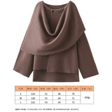 Women's Autumn New Asymmetric Scarf Short Loose Knit