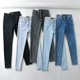New Jeans, Women's Wear, Autumn And Winter, High Waist, Slim Figure, Skinny Trousers, Buttocks Pencil Pants 8205-Outfit