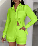 Toloer New Direct Wish Casual Shirt Top Shorts
