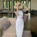 Toloer Photo Royal Sister Goddess Fan Temperament Suit Female Spring And Autumn Shoulder Vest Skirt Suit Women's