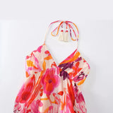 New Summer Printed Lace Dress Shows A Slim Dress At The Waist And 2298106.-Outfit