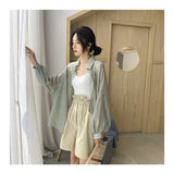 And Long Sun Protection Shirt Women 2025 Summer Long Sleeves Large-Size Breathable Thin Cardigan Coat Women Fashion Tops