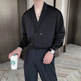 Minority Designers Feel White Shirt Male Version Of Abstinence Is The Trend Of Suit Collar And Short-Sleeved Shirt-Outfit