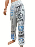 And Winter Explosion Of Women's Clothing 2025 New Printing Fashion Loose Waist Sports Leisure Harun Pants