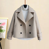 Toloer Autumn Winter Wool Suit Jacket Jacket Long Sleeve Knitted Sweater Casual Trousers Three Piece Set Elegant Women's Pant Set 1215-1-Outfit