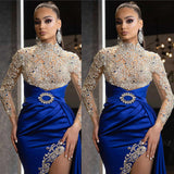 New Evening Dress Ebay Women's Blue Sprinkled Gold Collar Dress Dress Dress Dress