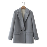 And Summer 2025 New Simple Loose Double-Dbuted Blazer Women's Spring And Autumn Dress New