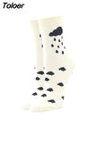 Women Happy Funny Socks With Lattice Print Avocado Pizza Food Skateboard Harajuku Korean Simple Socks New Fashion