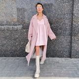 Toloer Women's Wear 2023 New High-End Fashion Coat Light In Black And White-Outfit