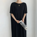 Toloer Loose Lazy Wind Dress Female 2024 Summer Dress New Fashion Light Mature Large Size Ins Web Celebrity Skirt Tide-Outfit