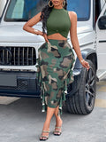 Toloer Style Women's Wear Ebaytemu2024 Spring And Summer Camouflage Fashion Suit-Outfit