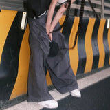 Toloer Retro Rock Hip Hop Sports Loose Slpants Spring / Summer 2023 New Drawrope High Waist-Outfit