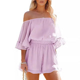 Spring And Summer EBAY Women's Dresses Short Sleeves Loose Solid