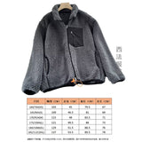 Women's Autumn And Winter Fashion Colliding Splicing Lead Resin Zipper To Keep Warm Imitation Lamb