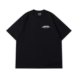 Phantom Letter Print Oversized Short Sleeve Tee-Outfit