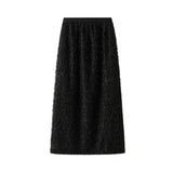 Design Feather Esu On Women's Dress This Year's Popular Half-Skirt Ass And Long Skirts Autumn And Winter