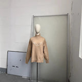 Soft-Cousin Short Knitted Cardigan 2025 New Loose Solid-Colored Gentle