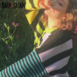 Bold Shade 90s Fashion Grunge Stripe Sweaters E-girl Harajuku Knitting Women Long SLeeve Jumpers Fall Winter Streetwear