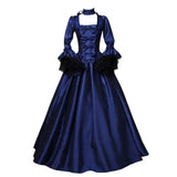 Model Lace Stitching Large Bell Sleeve Retro
