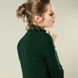 Turtleneck Pullovers Sweaters Women 2022 Autumn Winter Primer Shirt Long Sleeve Short Slim-fit tight Jumper Tops