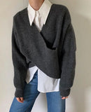 Fall 2022 Women Clothing Women Sweater Pullover Female Knitting Sweaters Skinny Tops Loose Elegant Knitted Outerwear Thin