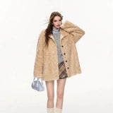 Winter Imitation Fur Coat Women's 1200 Grams Warm Plush