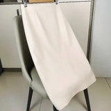 And Summer 2025 New OL Commuter Professional Bag Hip Skirt In The Long Black High-Waist A Word Straight Suit