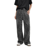 Hot Style Leopard Print Retro Jeans Woman-Outfit