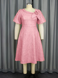 New Tihua Fabric Flower Dress African Grand A Dress