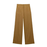 Autumn And Winter Straight Trousers Double Buckle Suit Vest Three Sets Of New Women's Fashion Commuting