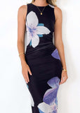 Women's Clothing 2025 Spring And Summer Women's Temperament Sexy Print Slim Waist Thin Senior Dress