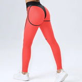 Toloer Tight Yoga Set Spell Net Sexy Sports Bra And Hip Pants Fitness Two Sets-Outfit