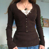 Grunge Button Front