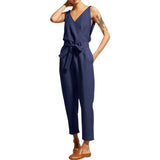 Retro V-neck Belt Women's Casual Oversized Elegant