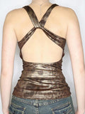 Leopard Print BacklessTank Top-Outfit