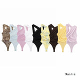 Women's Dress French Fashion Casual Pure Color Brocing Net Asymmetric Folding And Dressing Woman