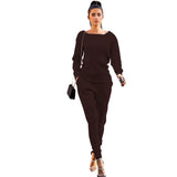 Toloer New Women's Wear Autumn And Winter Urban Leisure Two-Piece Set-Outfit