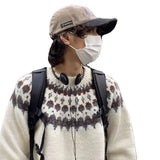 And Winter Fair Island Jack Flower Sweater Men's Korean Version Of Loose Minority Ethnic Style Design Knitted