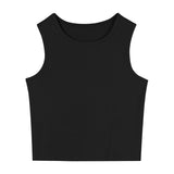 Toloer Women's Wear 2023 Summer Sleeveless Black Inside With Sexy Short Outside
