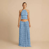 Spring And Summer New Fashion Sexy Bare Back Hanging Neck With Lace Vest Dress