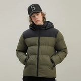 Ten-Twenty Men's Fashion Brand Cotton-Padded Clothes Winter Thick Cold Warm Coat Spell Continuous Hat Cotton Clothes Men-Outfit