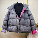 2022 Women Oversized Jacket Winter Thick Hooded Cotton Padded Coats Female Korean Puffer Parkas Ladies Oversize